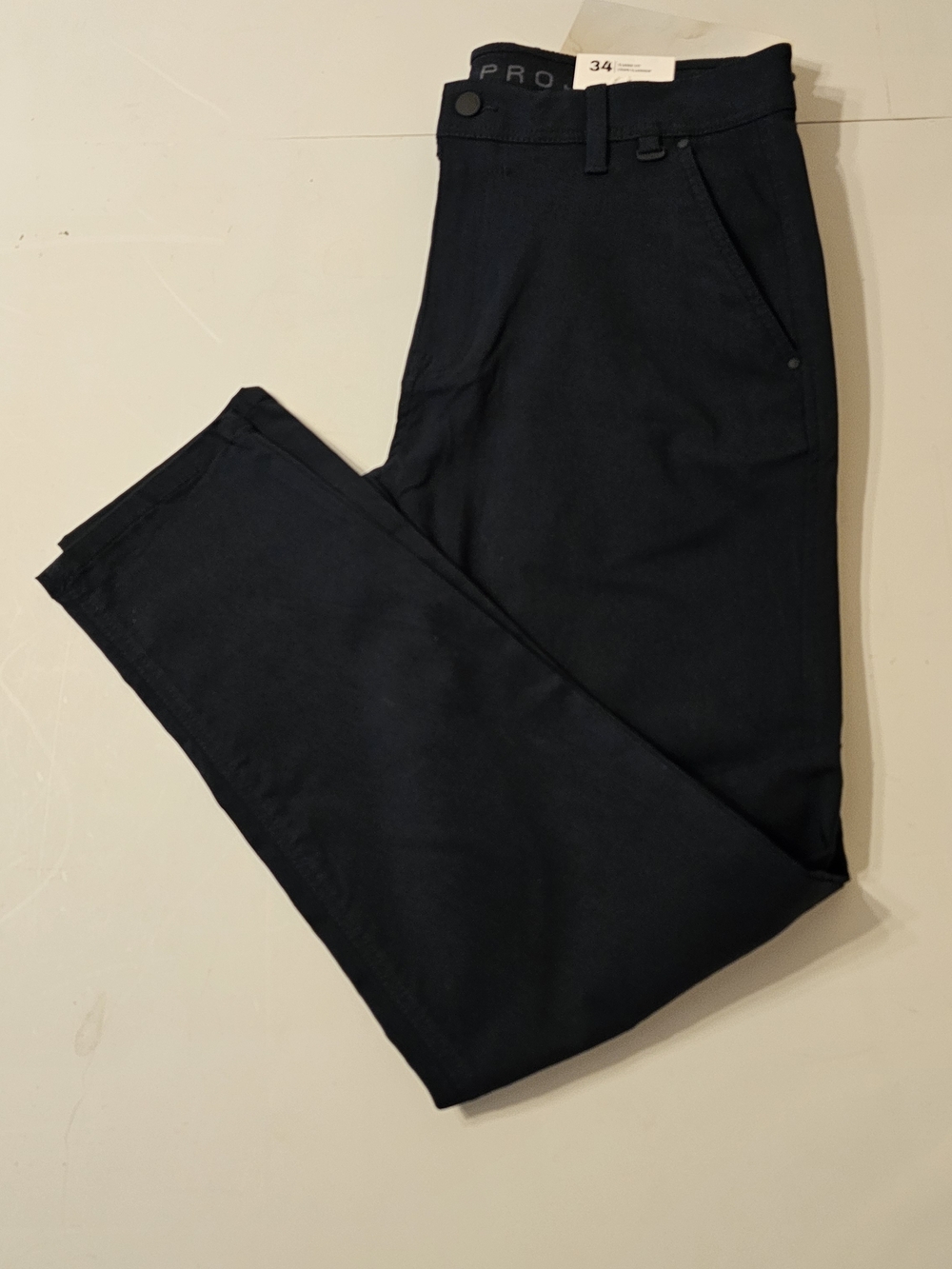 Projek Raw The Original bungeeflex  Marine Navy Pants Size 34 NWT Classic Fit